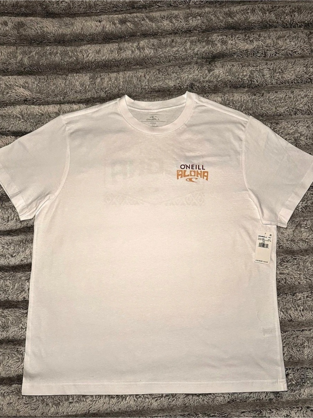 O'Neill Aloha Classic Tee Graphic Short Sleeve Tee in White Size XL NWT